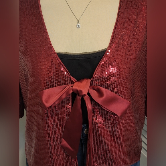 SEQUINED JACKET & MINI SKIRT NWT SIZE EXTRA LARGE - Picture 3 of 4